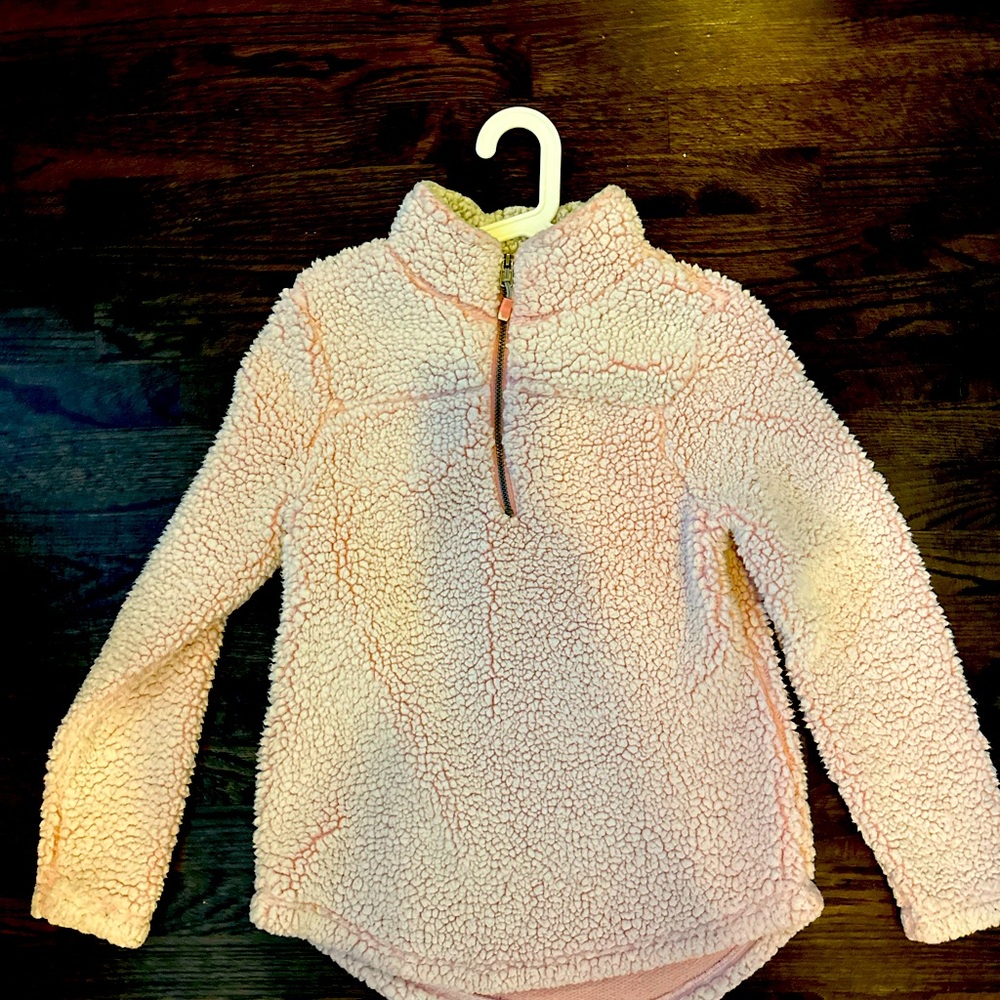 Sherpa fleece - soft pink.